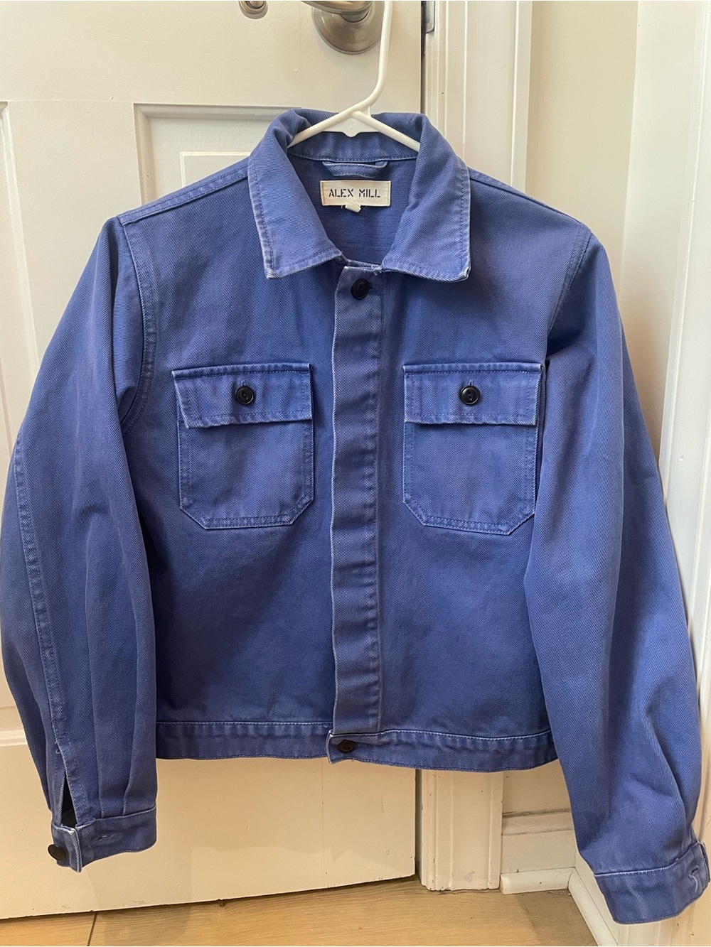 Alex Mill Washed Denim Work Jacket - Vintage Cobalt, Small - Picture 2 of 15